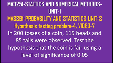 HYPOTHESIS TESTING PROBLEM-4 USING Z TEST VIDEO-7