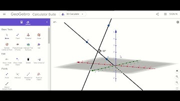 How to calculate the distance between one point the the line on 3D Space with GeoGebra -Step-by-step