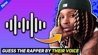 GUESS THE RAPPER BY THEIR REAL VOICE CHALLENGE! (HARD)