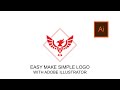 Tutorial make a simple brand logo with adobe illustrator for beginners 2022