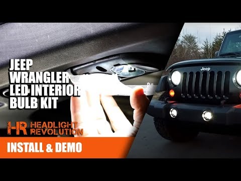 07-17 Jeep Wrangler JK LED Interior Bulb Kit Install - CANBUS Friendly! | Headlight Revolution