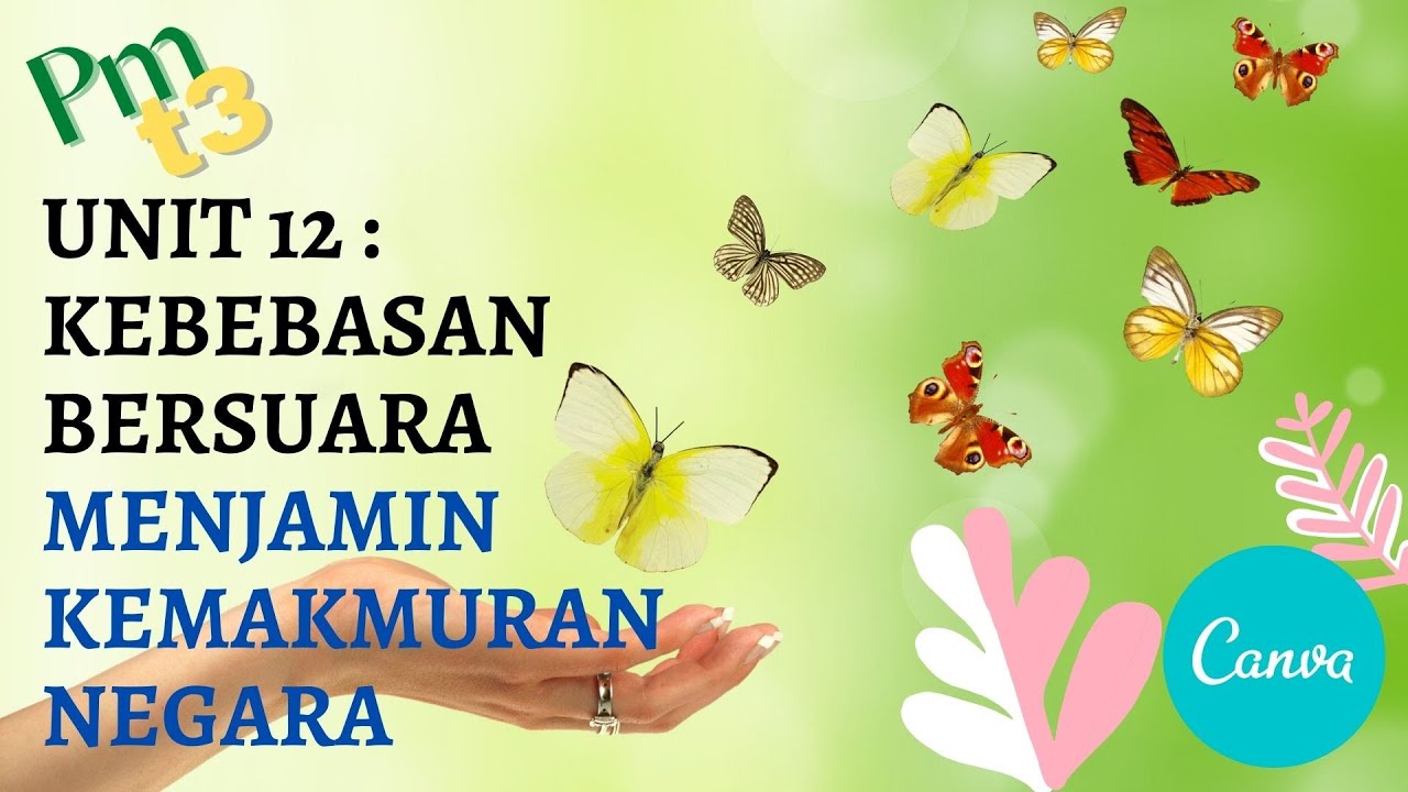 PENDIDIKAN MORAL TINGKATAN 3 - UNIT 12 : KEBEBASAN BERSUARA MENJAMIN  KEMAKMURAN NEGARA