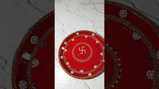 karwachauth thali decoration at home 🏡 #diy #shots #design #youtubeshorts #viral