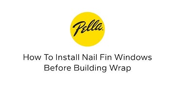How To Install Nail Fin Windows Before Building Wrap