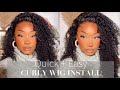 Quick + Easy Beginner Friendly Curly Wig Install! | WowAfrican Hair Co.