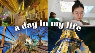 [Du học pháp] Một ngày của du học sinh Pháp | A day in my life | Uni vlog | Đi chơi tháp Eiffel,...