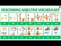 🐘🐭 Describing Adjective Vocabulary for Beginners | Learn English Words Easily