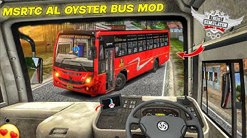 🎀 MSRTC ASHOK LEYLAND OYSTER BS6 BUS MOD FOR BUS SIMULATOR INDONESIA 🤩 || BUSSID MSRTC BUS MOD