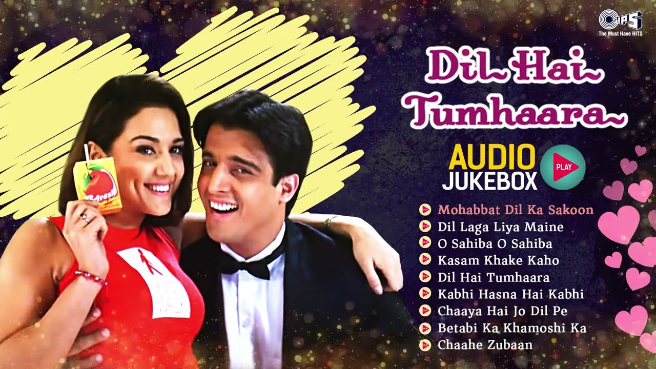 Dil Hai Tumhaara Jukebox Full Album Songs  Arjun Rampal Preity Zinta Nadeem Shravan  Movie Songs