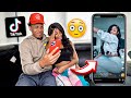 REACTING TO MY GIRLFRIENDS TIK TOKS... *SHOCKING*