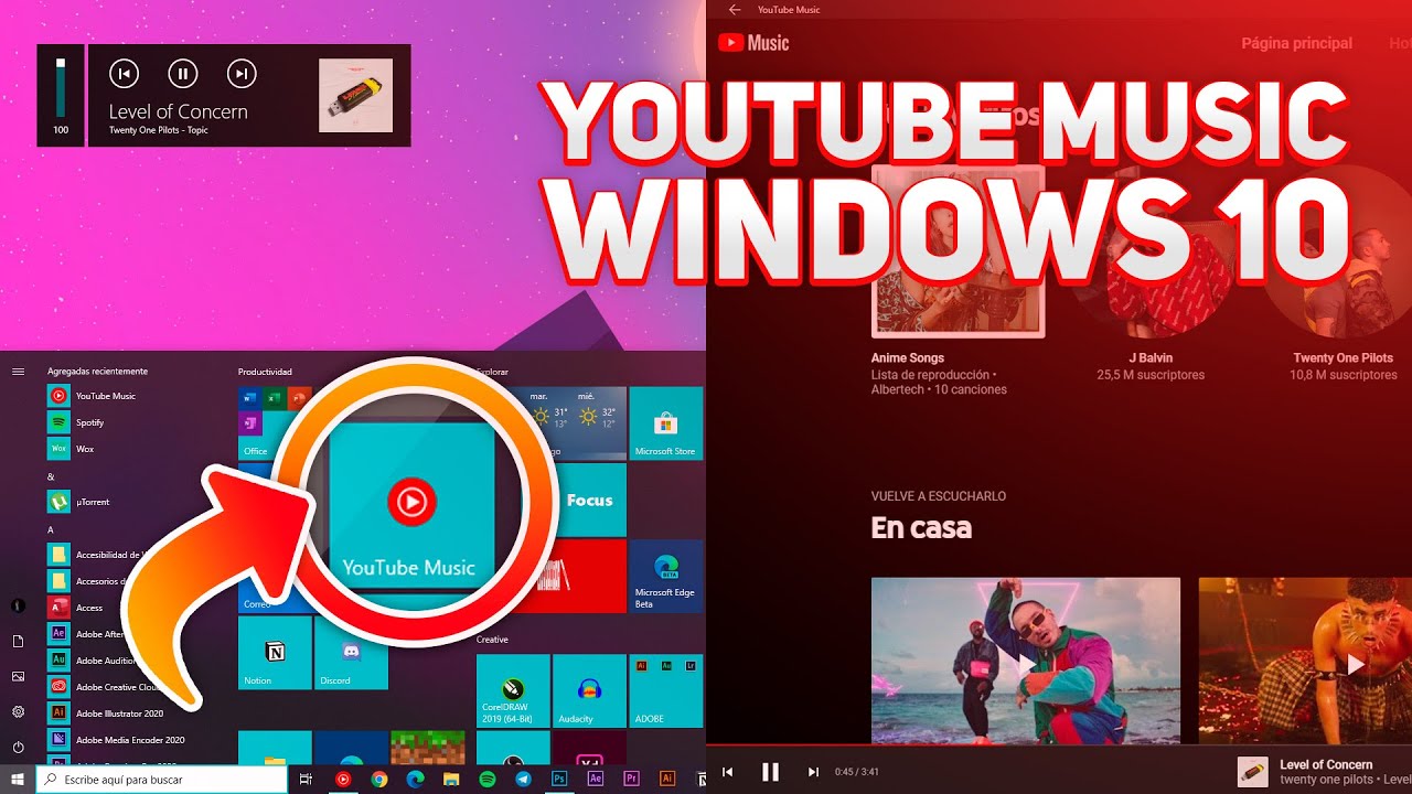 youtube music app windows