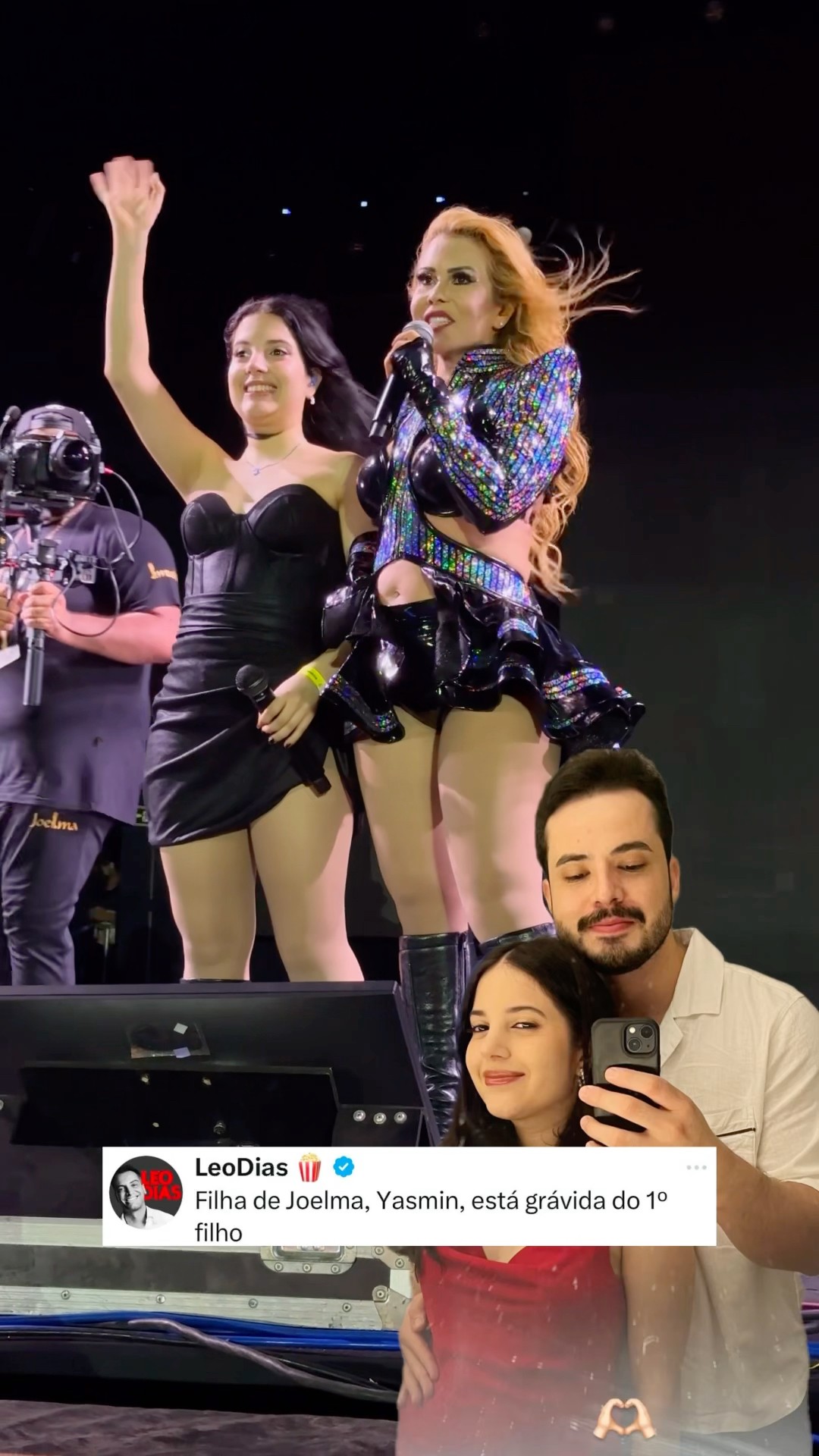 Joelma vai ser avó, sua filha Yasmin está grávida