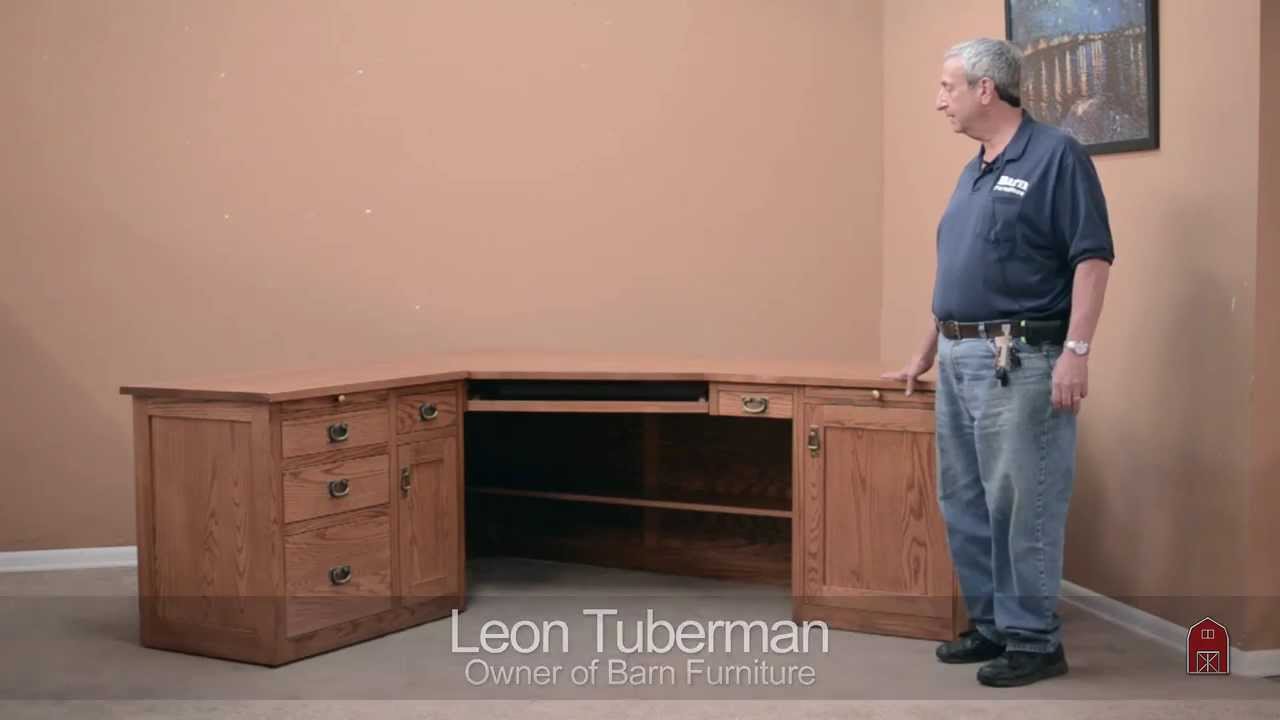 Barn Furniture Mission Secretary Desk W Return You