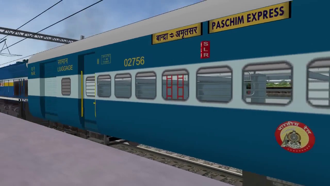 MSTS IR Indian Railways ( IX ) WDP4B bound Saraighat Express - YouTube