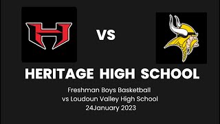 Heritage High School vs Loudoun Valley High School Freshman Basketball - 24Jan 2023