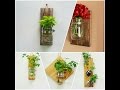 How to Make Rustic Wall Garden from Pallet Wood and Jar