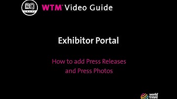 Adding Press Releases and Press Photos | WTM Video Guide