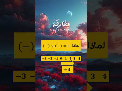لماذا جذاء السالب في السالب هو الموجب
