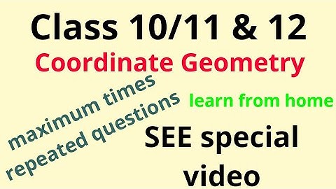 Coordinate Geometry // Class 10- SEE - Amazing tricks // unique question //pair of st. lines- Ep-254
