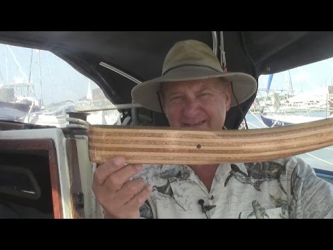 Tiller for sailboat - YouTube
