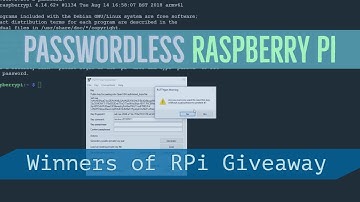 Passwordless Raspberry Pi + Winners of RPi Giveaway