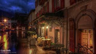 Наше первое свидание дождливой ночью в атмосфере кафе с расслабляющей фортепианной музыкой