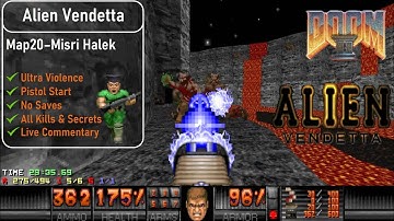 Alien Vendetta Map20 - Misri Halek [Doom 2, UV, Pistol, 100%]