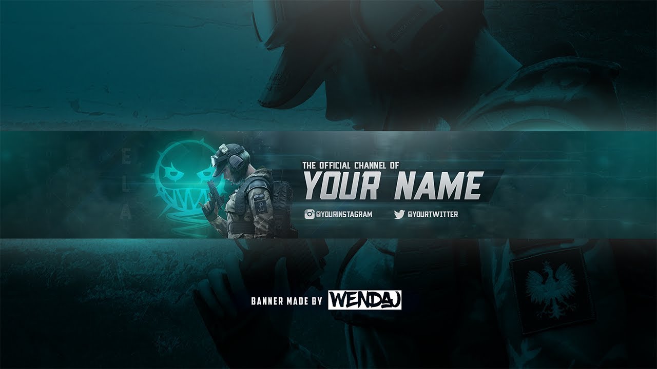 Free Template Wamai Banner Rainbow Six Siege Youtube