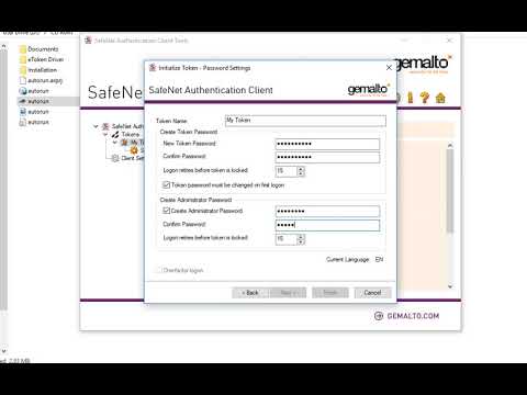 How to Admin login activate on Safenet eToken