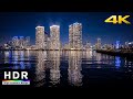 【4K HDR】Tokyo After Dark Walk - Toyosu to Olympic Village - Tokyo Bay Waterfront 2021