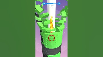 Stack Ball 3D - Level 155 - Funny Gameplay #shorts #gameplay #funny #viral