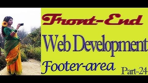 front-end web development (HTML, CSS,JS) ICT gurukul part-24-Footer-area!