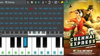 Video thumbnail of "Chennai Express Theme Piano | BGM In Mobile Piano | Instrumental BGM | Notes By Shreebhusan"