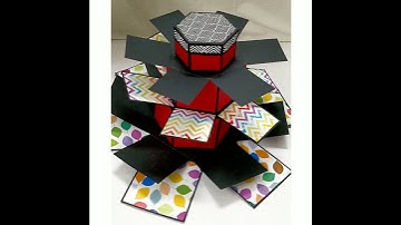 Hexagon Tower Explosion Box | With a Twist | | Karigari |