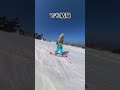結局道路から脱線するスノーボード女子 #shorts
