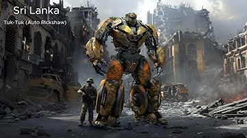 Asking AI to Draws Every Country as Transformers!