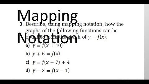 PC 30 1.1 #3 Homework Question   Mapping Notation!