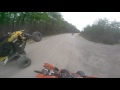 KTM 525 XC ATV Woods racing through NJ trails