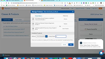 How to add text books (products) to my Pearson Easy Bridge Account