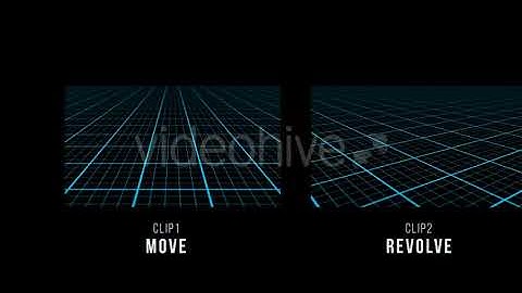 Grid Move and Revolve on Black Background 4K | Motion Graphics - Envato elements