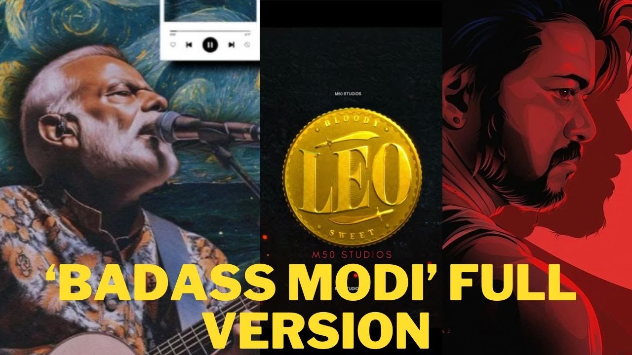 LEO   Badass Lyric Narendra Modi Song  Thalapathy Vijay  Lokesh Kanagaraj  Anirudh Ravichander