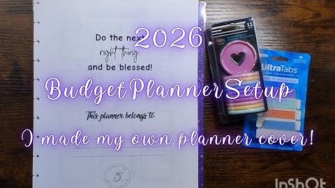2026 Budget Planner Setup | Using the Planner I Created | I Created My Own Cover