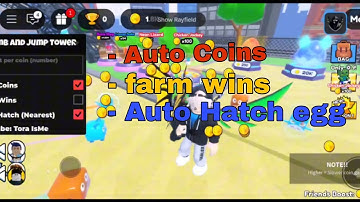 🗼Climb And Jump Tower Script Auto Farm Coins, Farm Wins, Auto Hatch Egg (keyless)