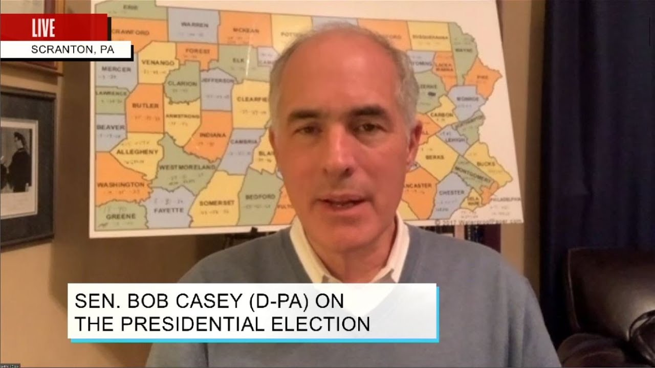 Sen. Bob Casey (D-PA) on the Vote Count in Pennsylvania - YouTube