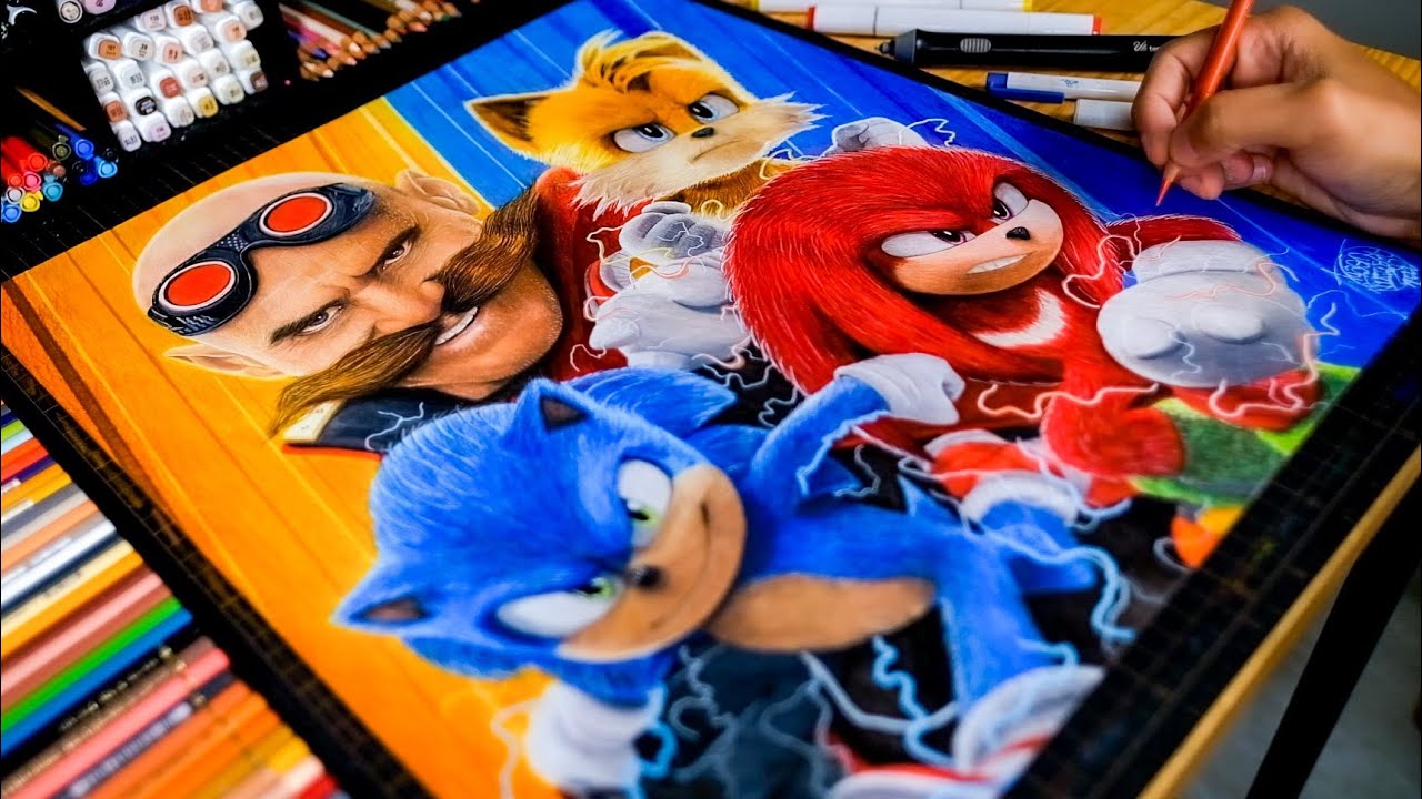 SONIC: O Filme  Diretor de arte de God of War desenha Tails e Knuckles