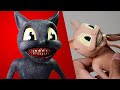 Sculpting CARTOON CAT by Trevor Henderson - Polymer Clay Time-lapse | Ace of Clay