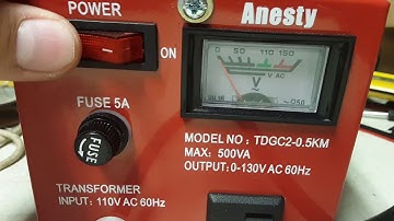 How to test a new Autotransformer (variac)
