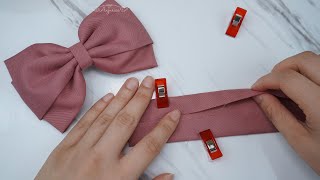 EASY NO SEW Hair Bows 🎀 How to Make Hair Bows WITHOUT Sewing Machine