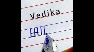 Request Name Vedika in Korean Handwriting | Korean Handwriting