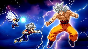 Vegito V2 OP (all form) & Sonow V2 OP (all form) VS Son Goku MUI V3.4 OP in Jump Force Mugen